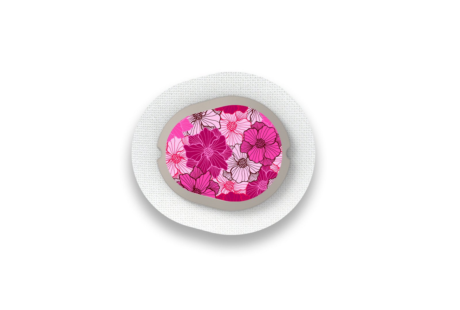 Fuchsia Flowers Sticker for Novopen 4, 5, 6, or Echo diabetes supplies and insulin pumps