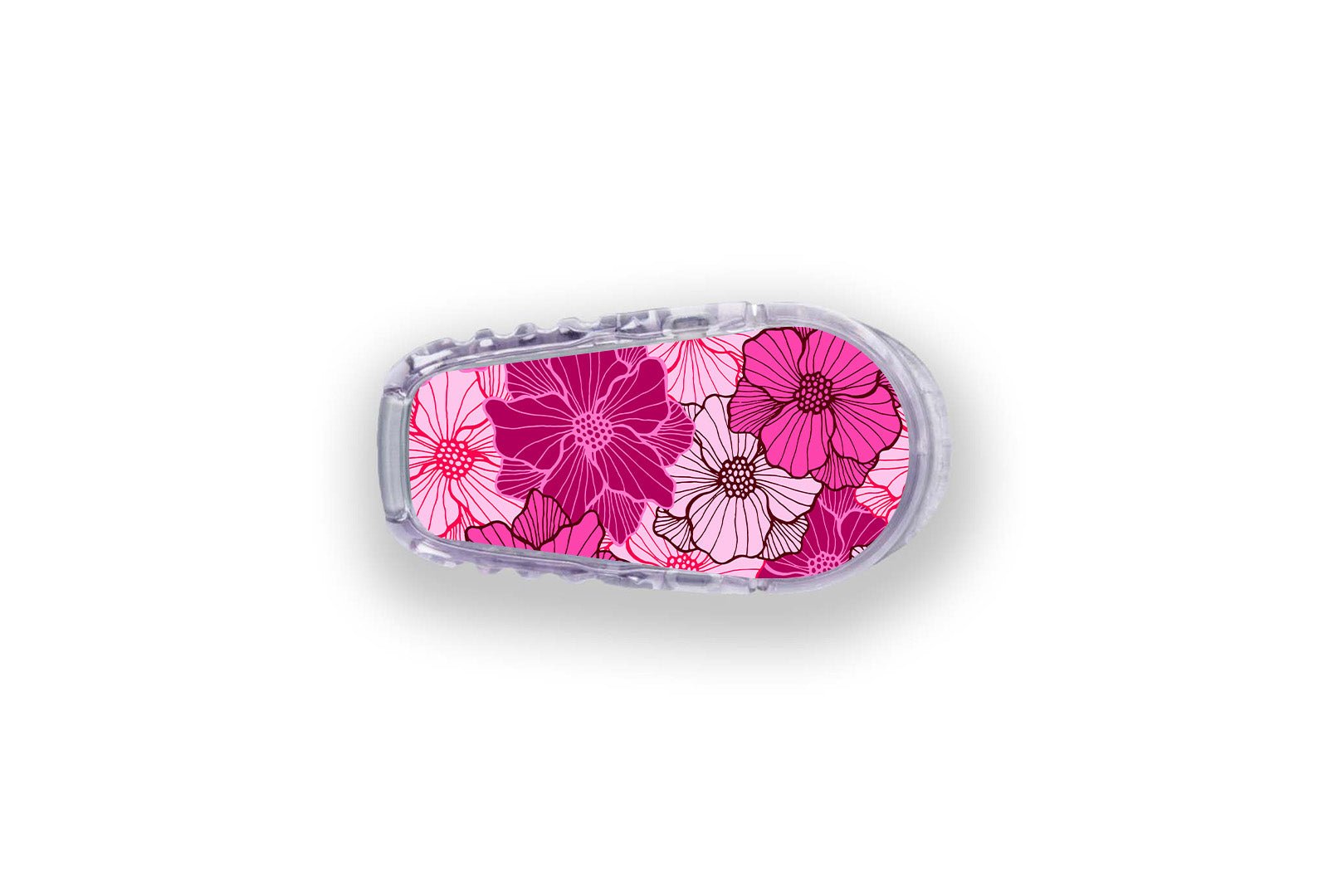 Fuchsia Flowers Sticker for Novopen 4, 5, 6, or Echo diabetes supplies and insulin pumps