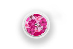 Fuchsia Flowers Sticker for Novopen 4, 5, 6, or Echo diabetes supplies and insulin pumps