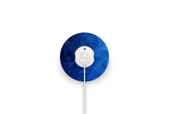 Geometric Blue Patch for Minimed QuickSet diabetes supplies and insulin pumps