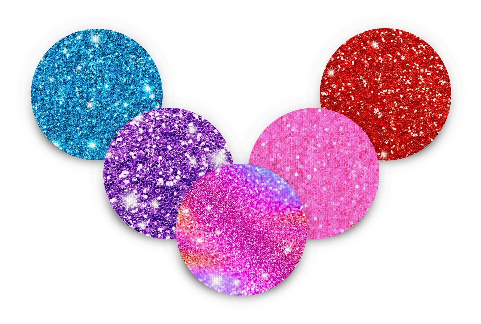 Glitter Patch Pack for Generic Overpatch - 5 Pack diabetes supplies and insulin pumps