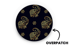 Gold Elephants Patch - Overpatches for Single diabetes supplies and insulin pumps