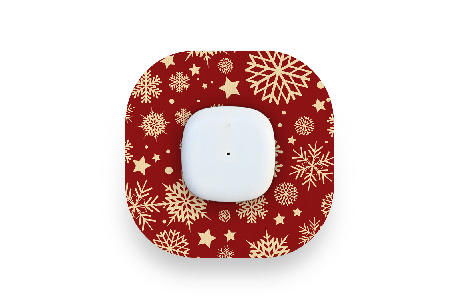 Golden Snowflakes Patch for Medtrum CGM diabetes supplies and insulin pumps
