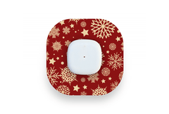 Golden Snowflakes Patch for Medtrum CGM diabetes supplies and insulin pumps