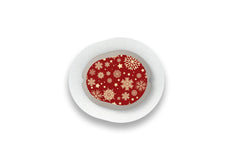 Golden Snowflakes Stickers for Dexcom G7 / One+ Sensor diabetes supplies and insulin pumps