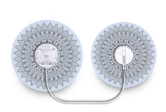 Greyscale Florals Patch for Tru - Steel diabetes supplies and insulin pumps