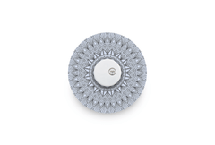 Greyscale Florals Patch - Libre 3 for Single diabetes supplies and insulin pumps