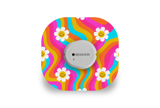 Groovy Daisy Patch - Dexcom G7 / One+ for Single diabetes supplies and insulin pumps