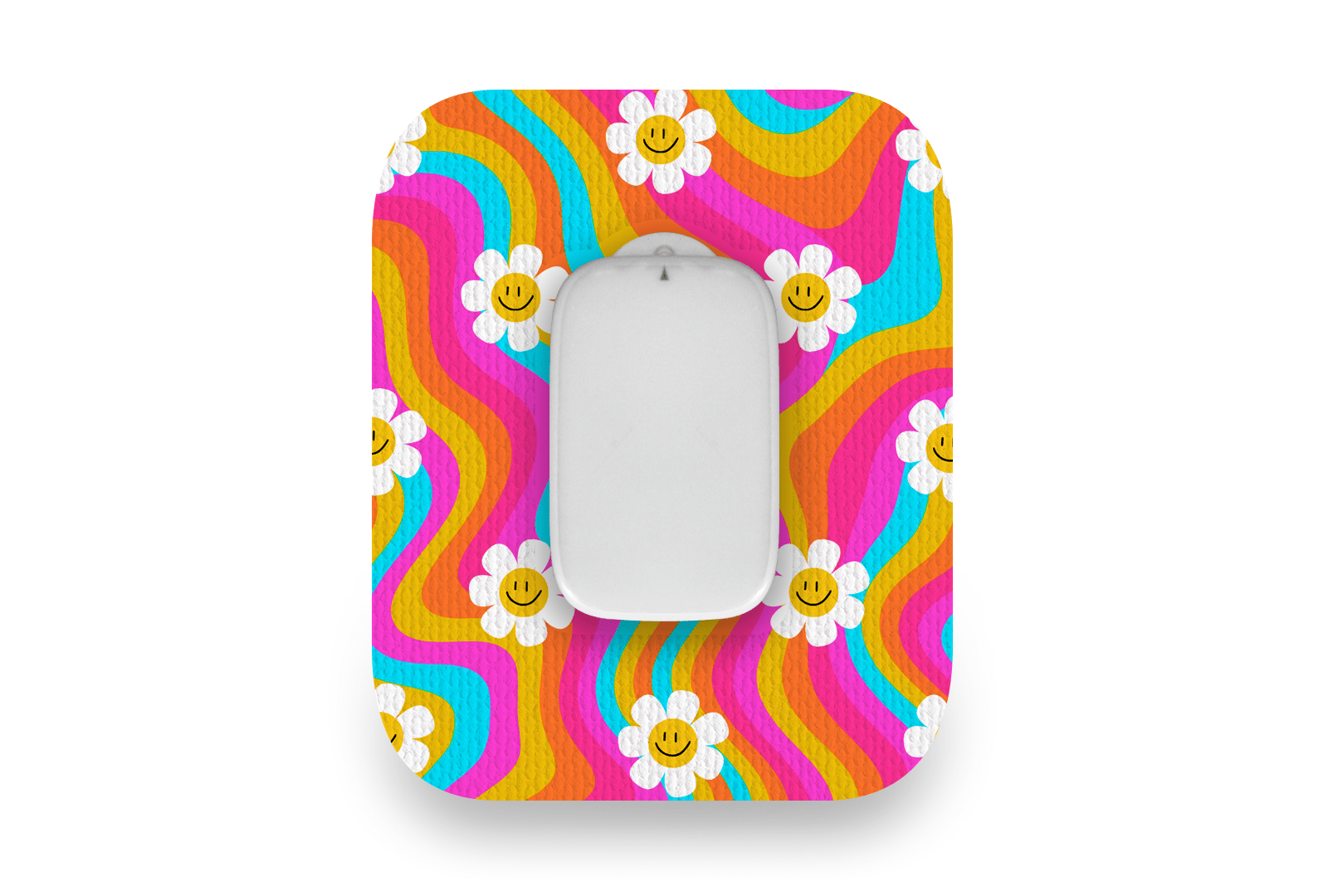 Groovy Daisy Patch for Medtrum CGM diabetes supplies and insulin pumps