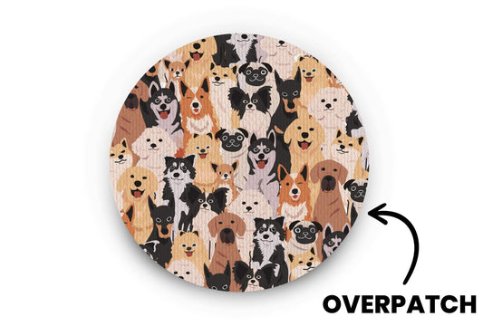 Happy Dogs Patch - Overpatches for Single diabetes supplies and insulin pumps