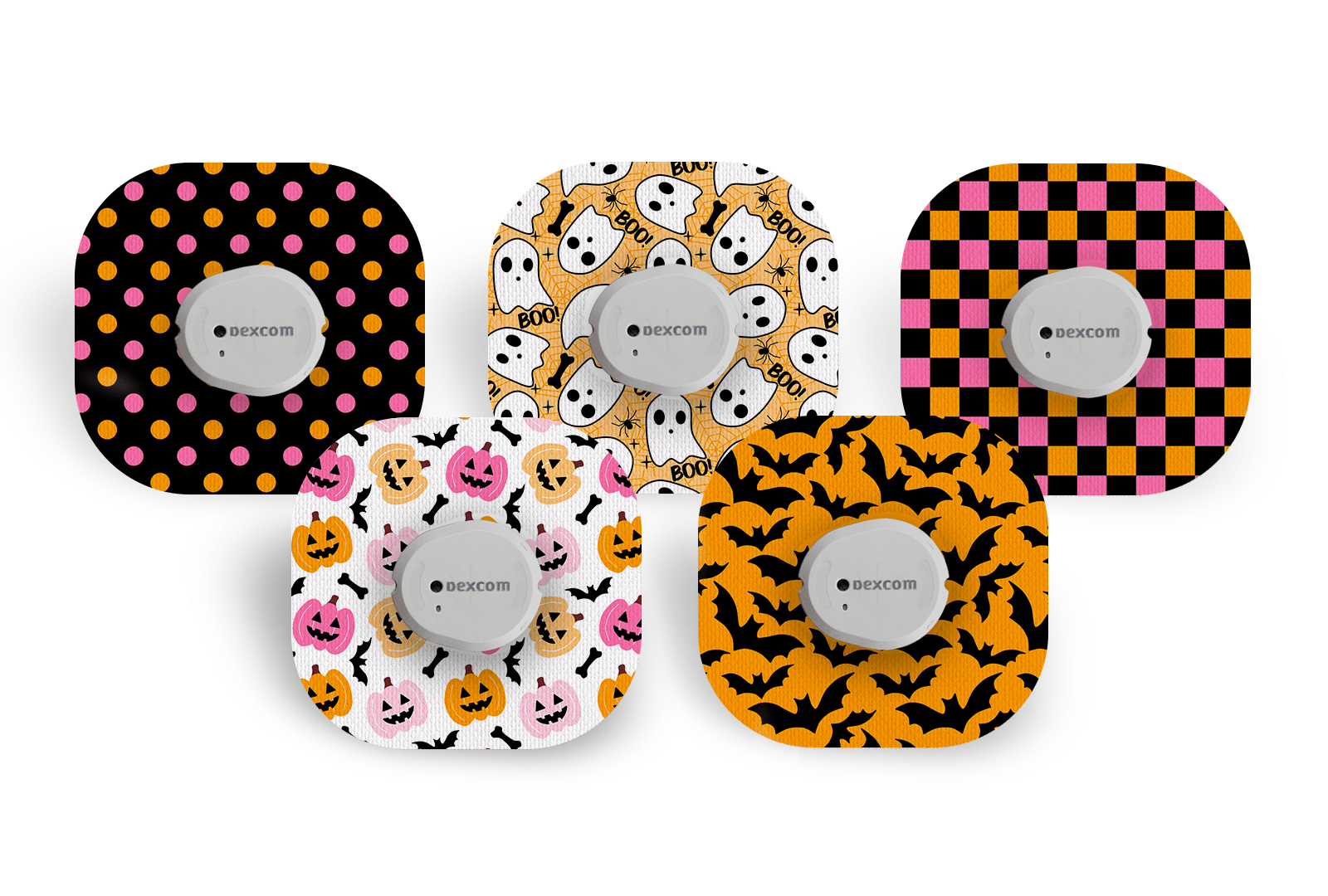 Happy Halloween Patch Pack for Dexcom G7 / One+ diabetes supplies and insulin pumps