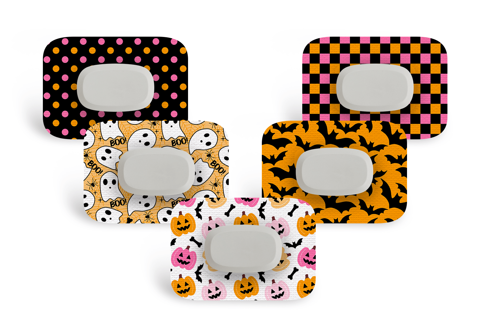 Happy Halloween Patch Pack for GlucoRX Aidex diabetes supplies and insulin pumps