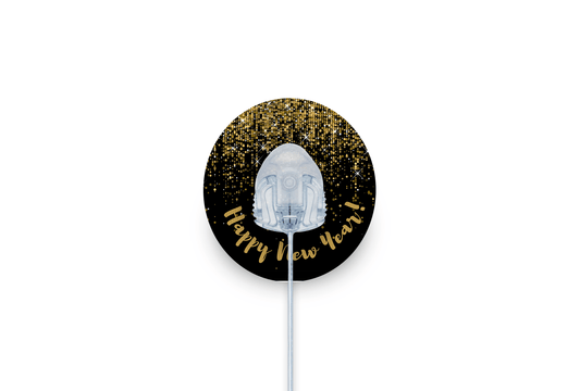 Happy New Year Patch - Autosoft 90 for Single diabetes supplies and insulin pumps