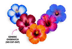 Hibiscus Patch Pack for Generic Overpatch (No Cut - out) diabetes supplies and insulin pumps