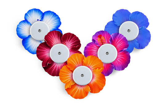 Hibiscus Patch Pack for Freestyle Libre diabetes supplies and insulin pumps