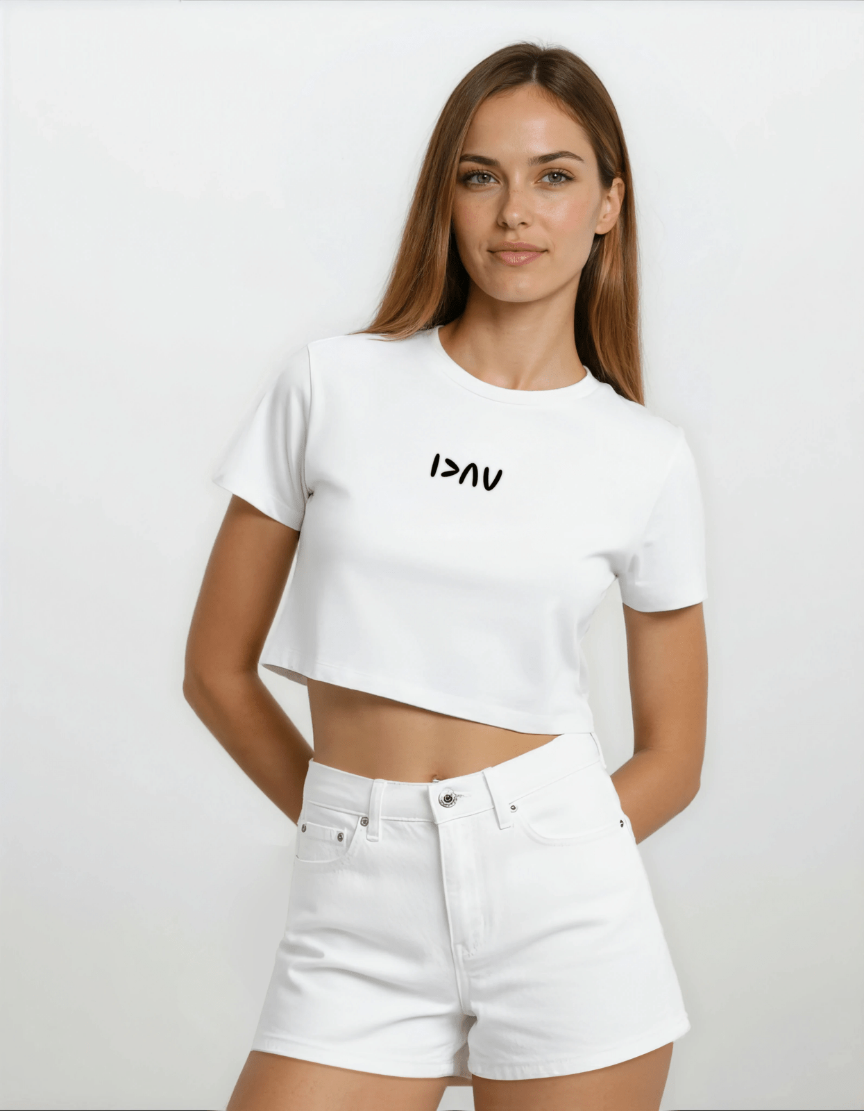 Highs and Lows Crop T-Shirt for White diabetes supplies and insulin pumps