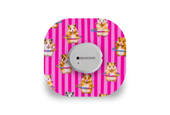 Hula Hamsters Patch for Dexcom G7 / One+ diabetes supplies and insulin pumps