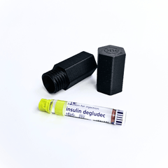 Insulin Vial Case - Black (3ml) for Black diabetes supplies and insulin pumps