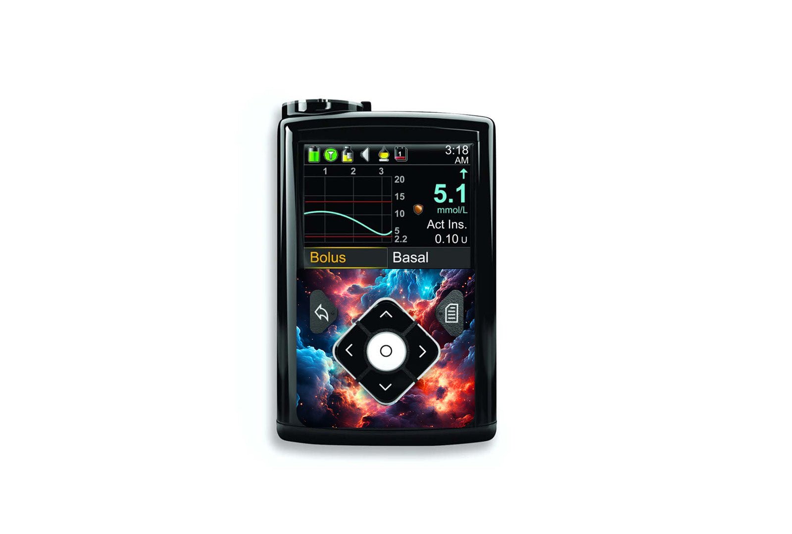 Intergalactic Sticker for Novopen 4, 5, 6, or Echo diabetes supplies and insulin pumps