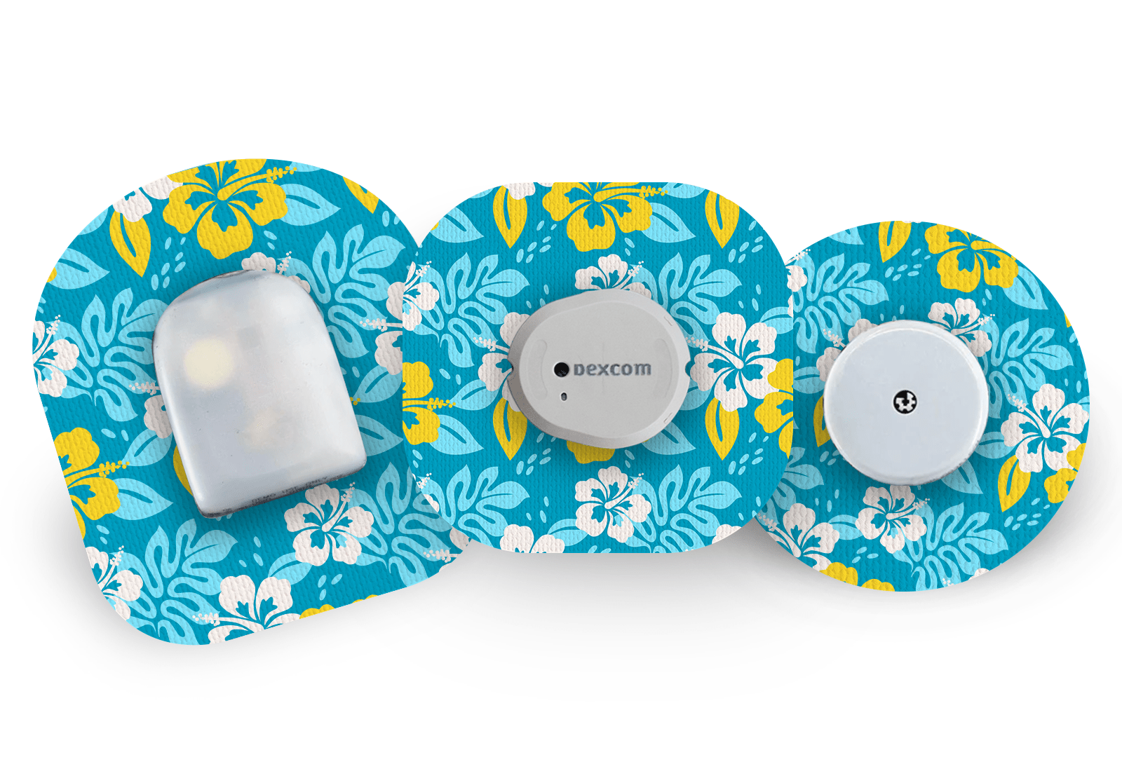 Island Flowers Patch for Freestyle Libre 2 diabetes supplies and insulin pumps