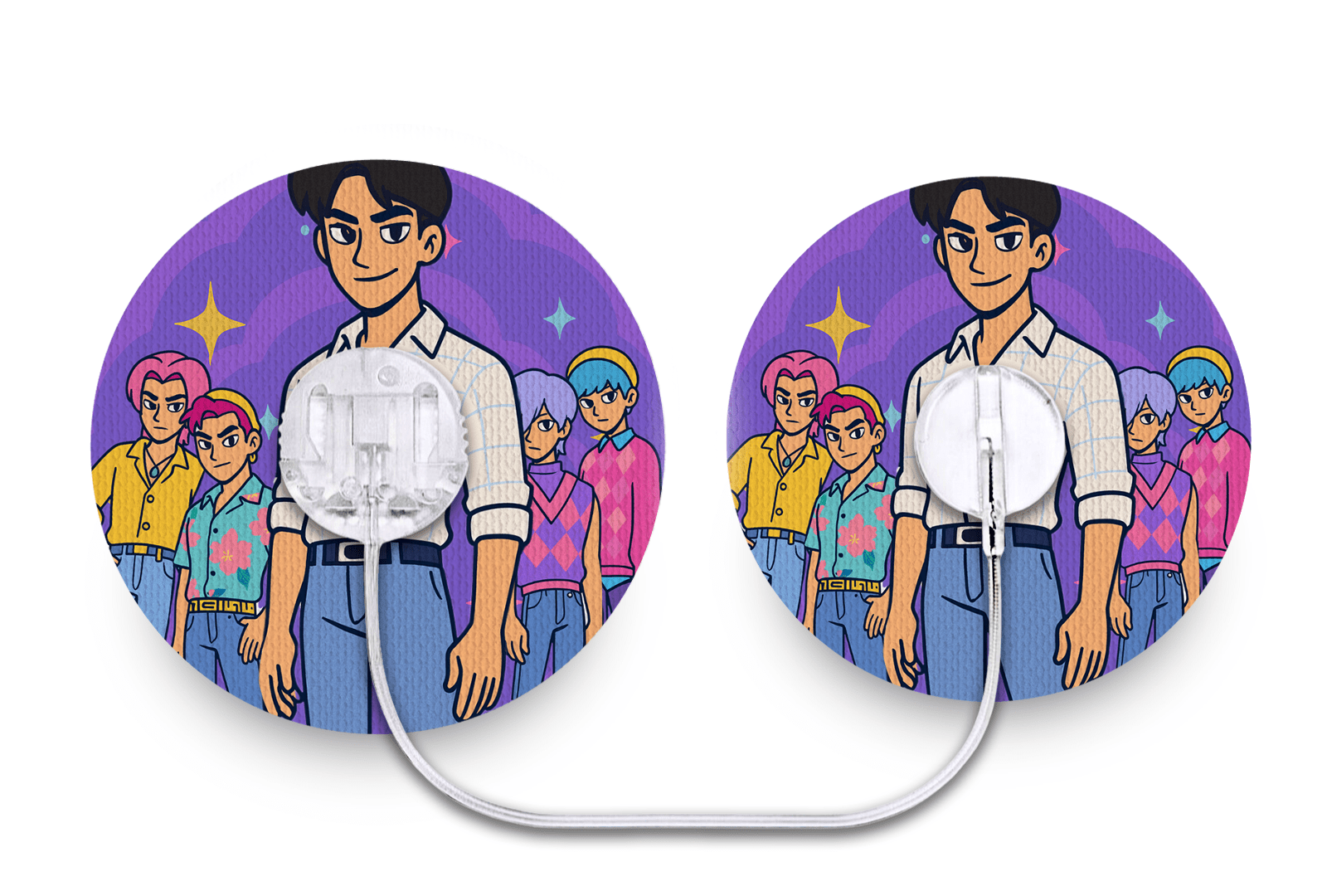 K Pop Saja Boys Patch - Tru - Steel for Single diabetes supplies and insulin pumps