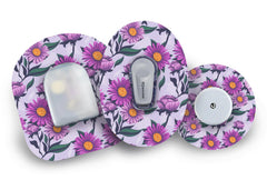 Lilac Daisy Patch for Freestyle Libre 2 diabetes supplies and insulin pumps