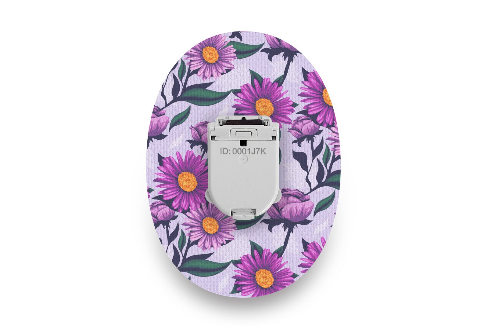 Lilac Daisy Patch for Glucomen Day diabetes supplies and insulin pumps