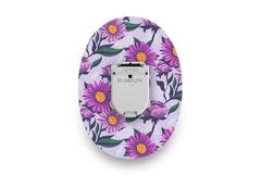 Lilac Daisy Patch for Glucomen Day diabetes supplies and insulin pumps