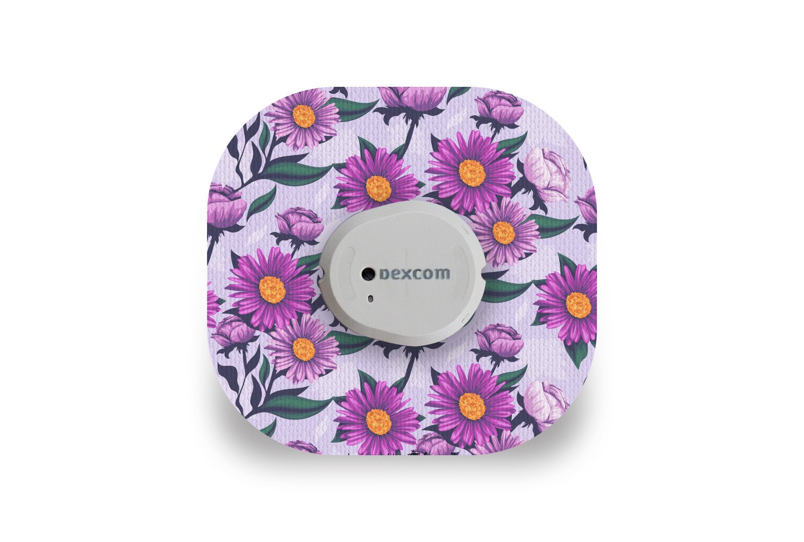 Lilac Daisy Patch for Dexcom G7 / One+ diabetes supplies and insulin pumps