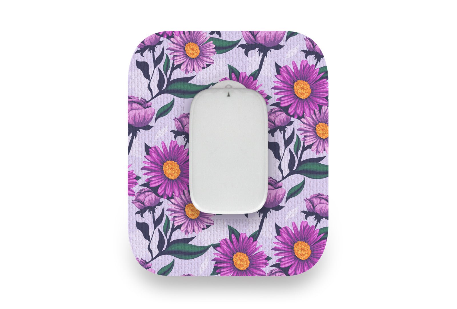 Lilac Daisy Patch for Medtrum CGM diabetes supplies and insulin pumps