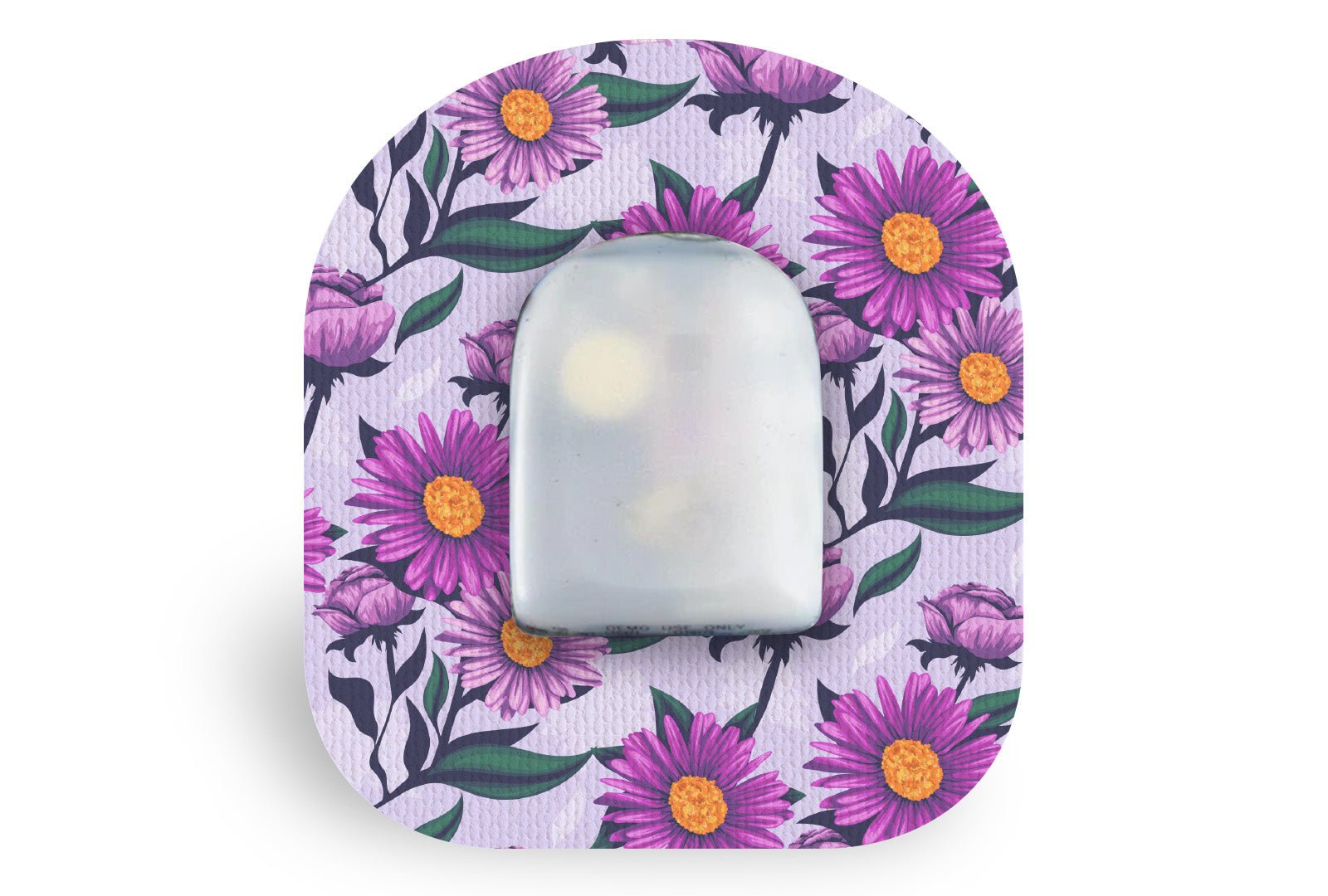 Lilac Daisy Patch for Omnipod diabetes supplies and insulin pumps