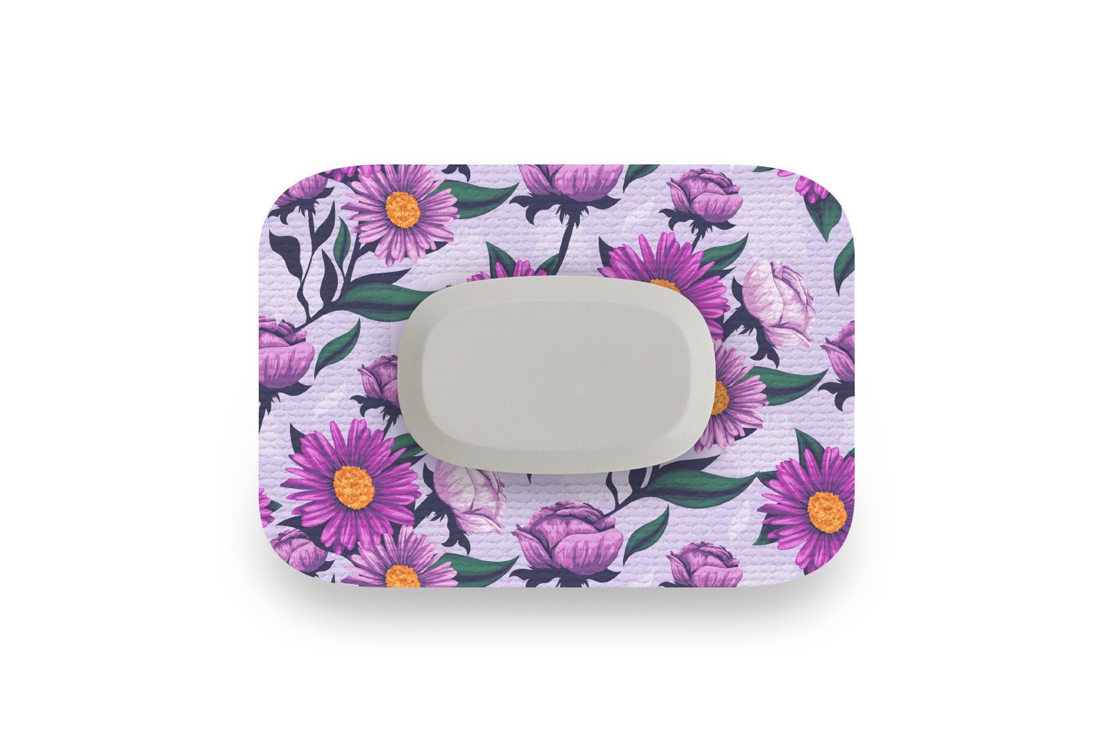 Lilac Daisy Patch for GlucoRX Aidex diabetes supplies and insulin pumps