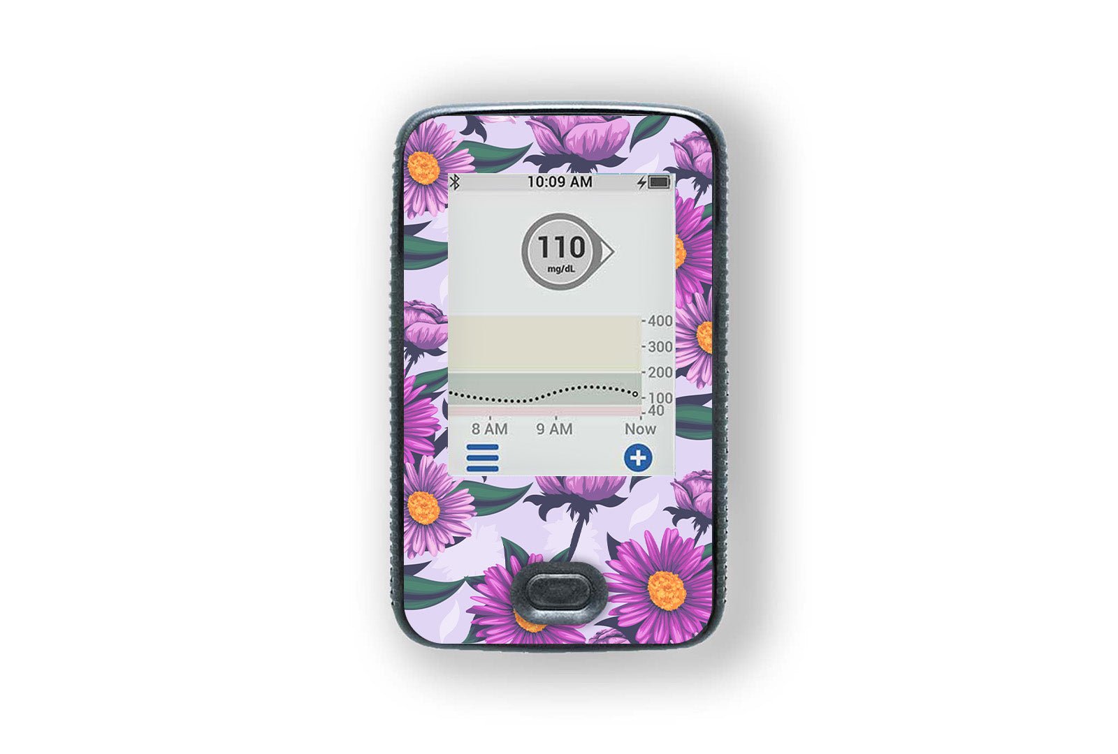 Lilac Daisy Sticker for Novopen 4, 5, 6, or Echo diabetes supplies and insulin pumps