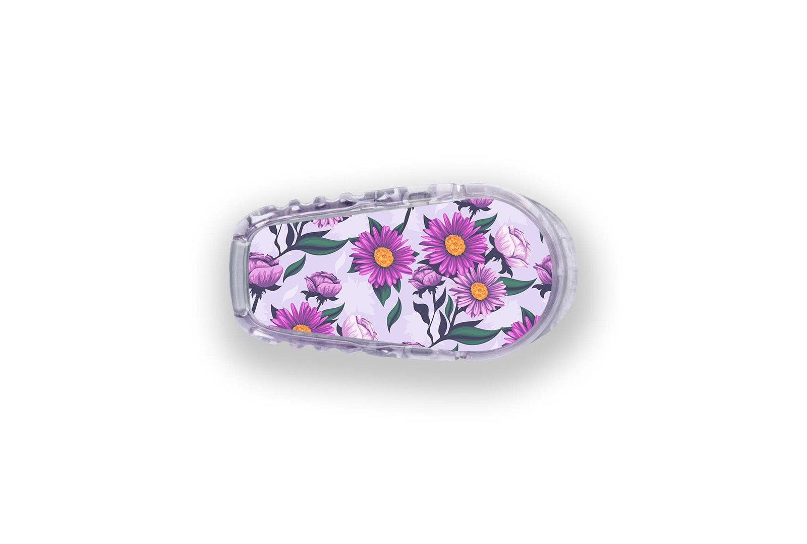 Lilac Daisy Sticker for Novopen 4, 5, 6, or Echo diabetes supplies and insulin pumps