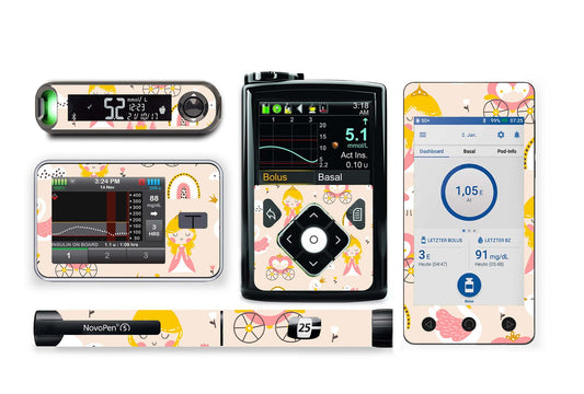 Little Princess Sticker for Novopen 4, 5, 6, or Echo diabetes supplies and insulin pumps