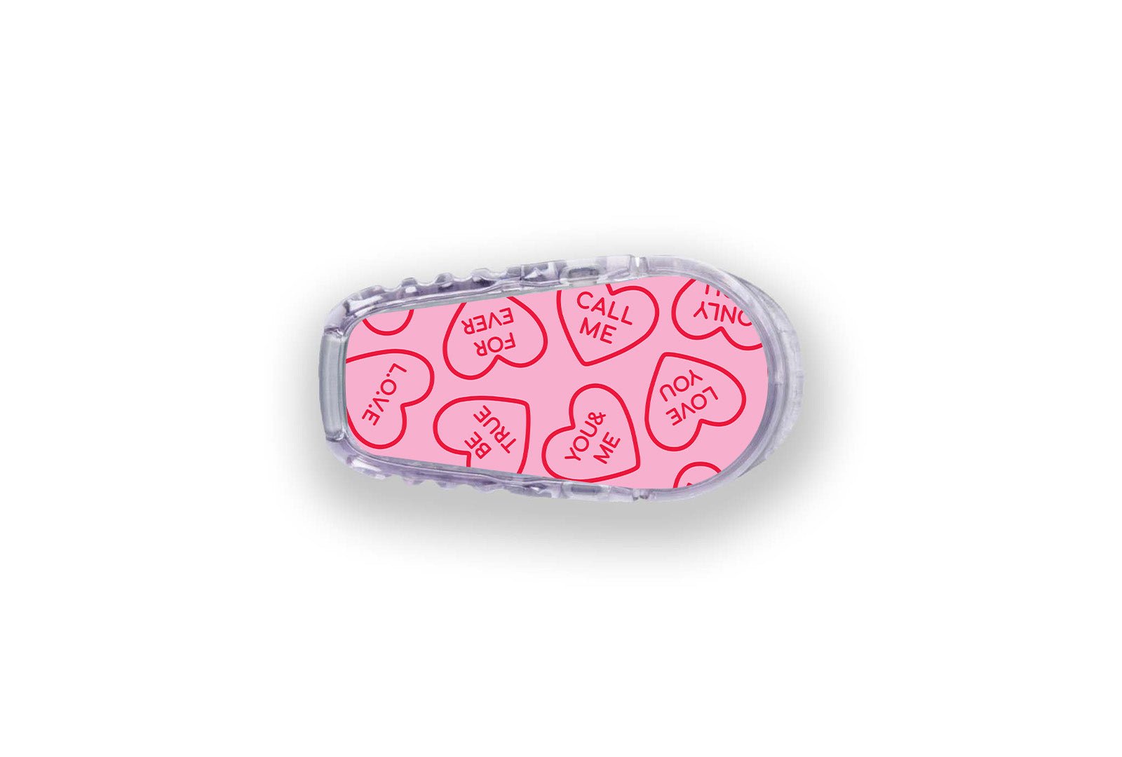 Love Hearts Sticker for Novopen 4, 5, 6, or Echo diabetes supplies and insulin pumps