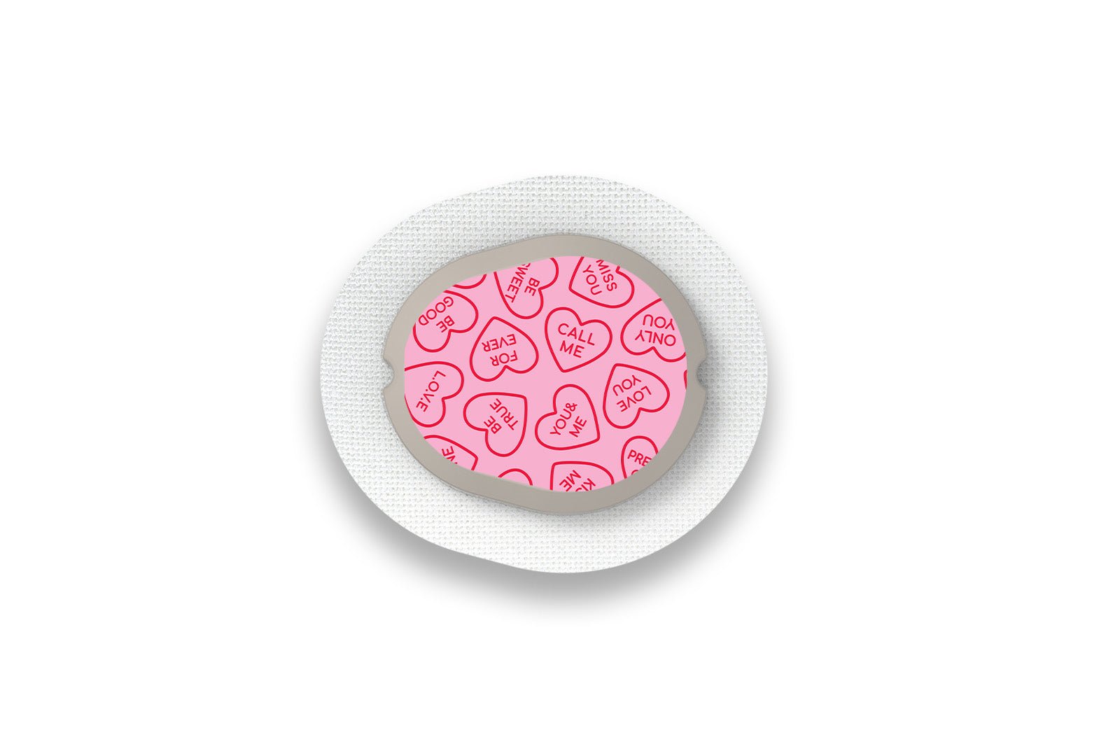 Love Hearts Sticker for Novopen 4, 5, 6, or Echo diabetes supplies and insulin pumps