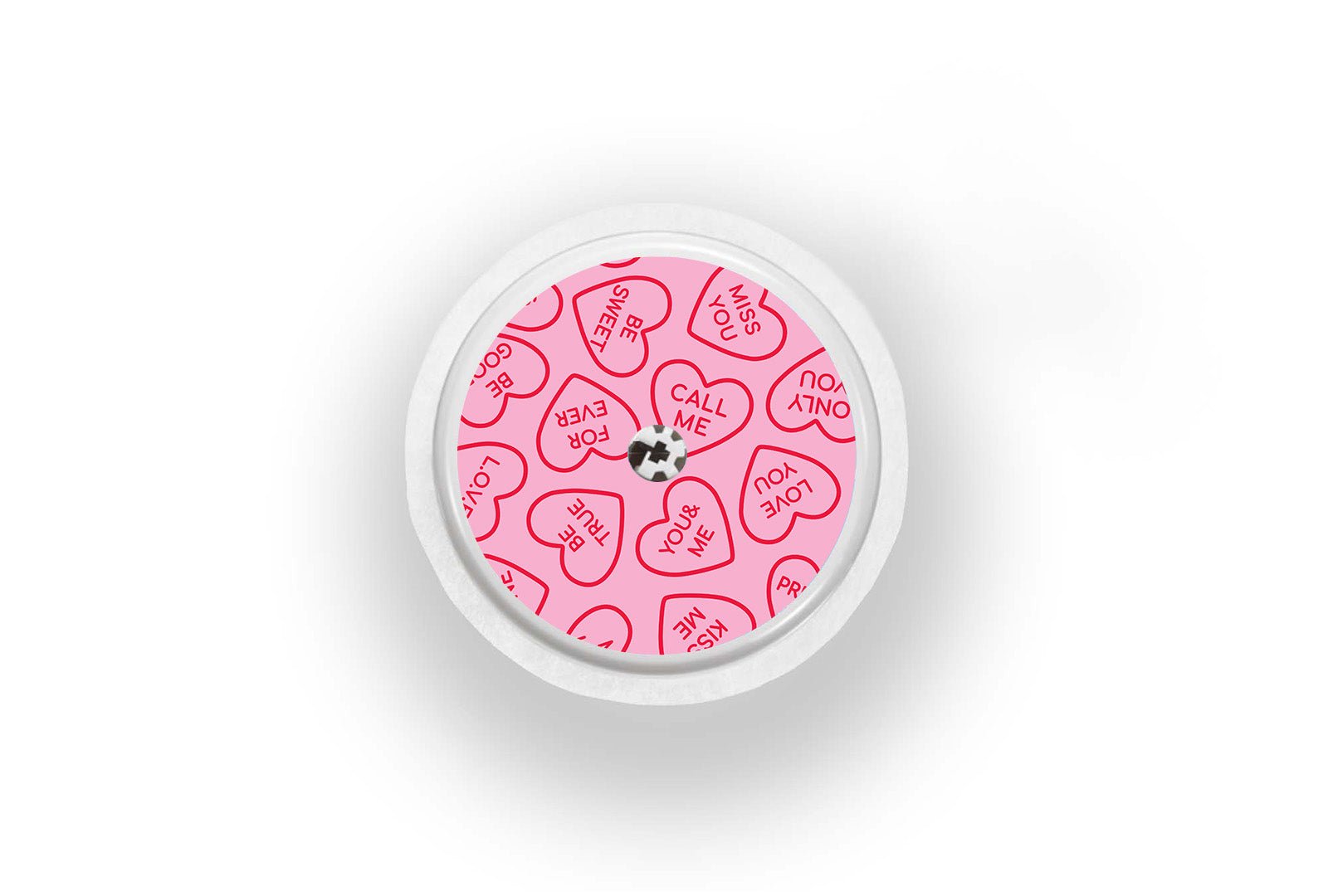 Love Hearts Sticker for Novopen 4, 5, 6, or Echo diabetes supplies and insulin pumps