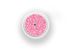 Love Hearts Sticker for Novopen 4, 5, 6, or Echo diabetes supplies and insulin pumps