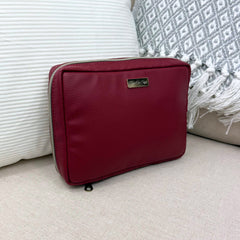 Luxury T1D Essentials Bags for Luxury Deep Red diabetes supplies and insulin pumps
