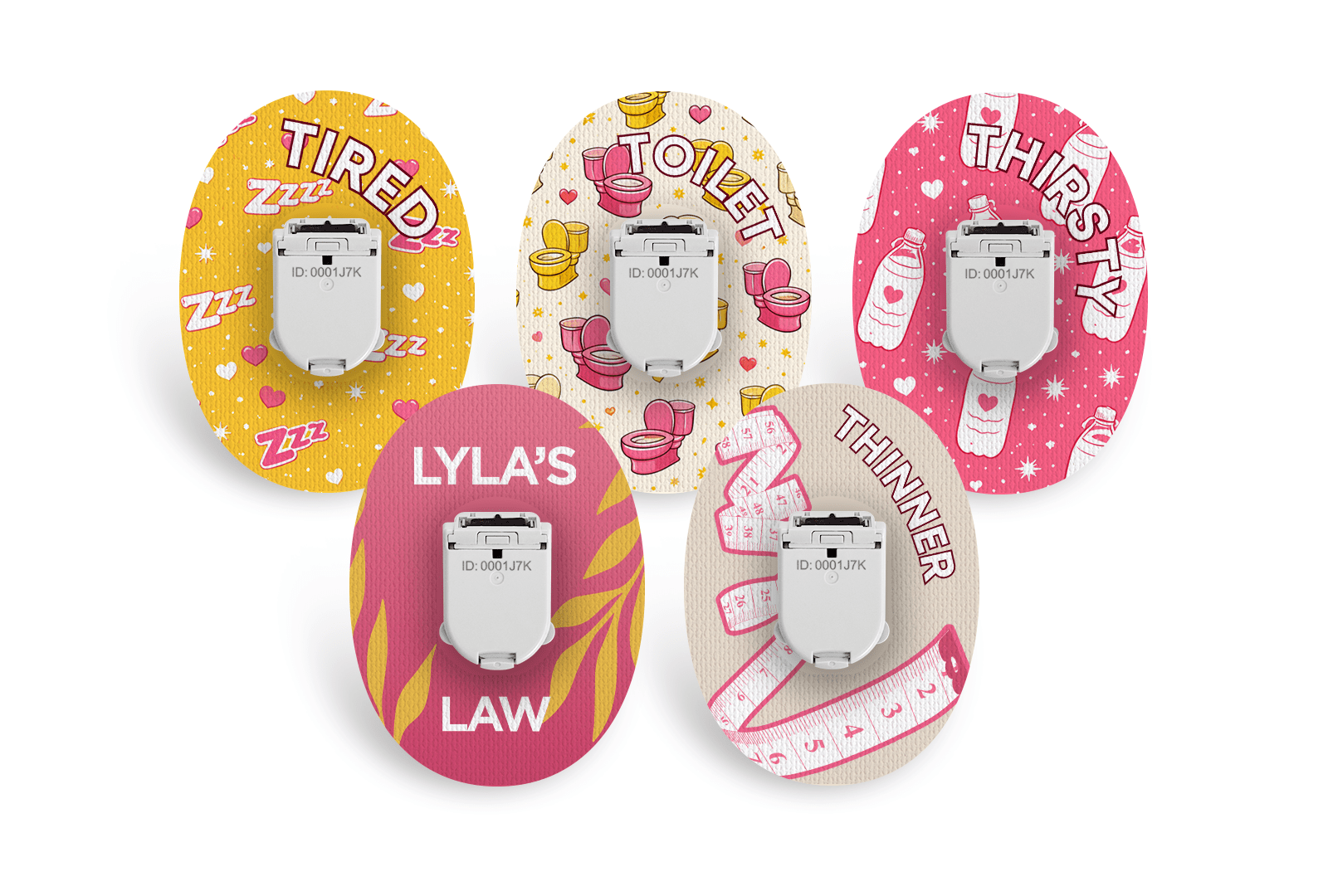 Lyla's Law Patch Pack for Glucomen Day diabetes supplies and insulin pumps