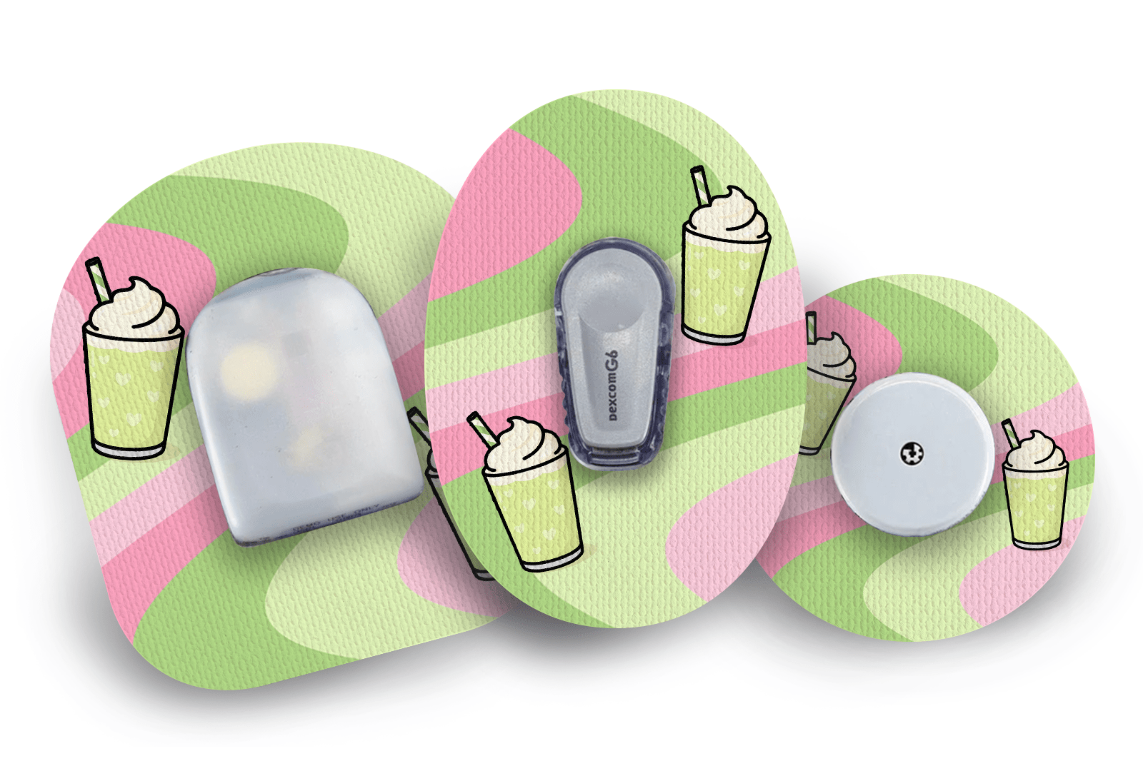 Matcha Latte Patch for Freestyle Libre 2 diabetes supplies and insulin pumps