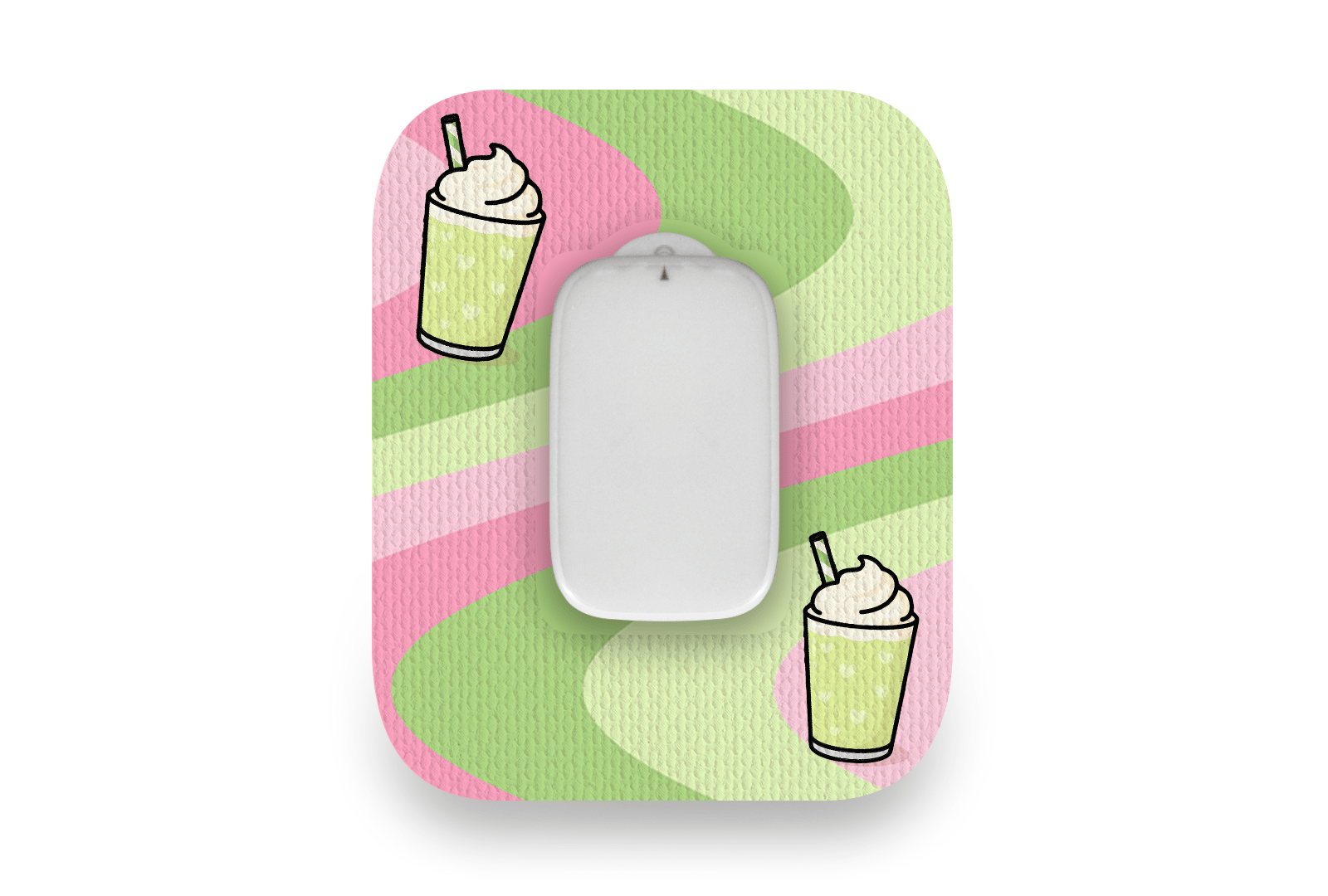 Matcha Latte Patch for Medtrum CGM diabetes supplies and insulin pumps