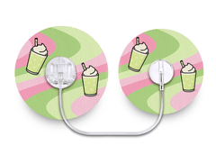 Matcha Latte Patch - Tru - Steel for Single diabetes supplies and insulin pumps