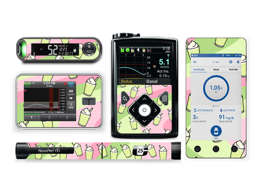 Matcha Latte Sticker for Novopen 4, 5, 6, or Echo diabetes supplies and insulin pumps