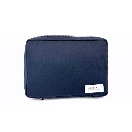 Navy T1D Essentials Bag for diabetes supplies and insulin pumps