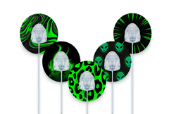 Neon Nightscape Patch Pack for Autosoft 90 - 5 - Pack diabetes supplies and insulin pumps