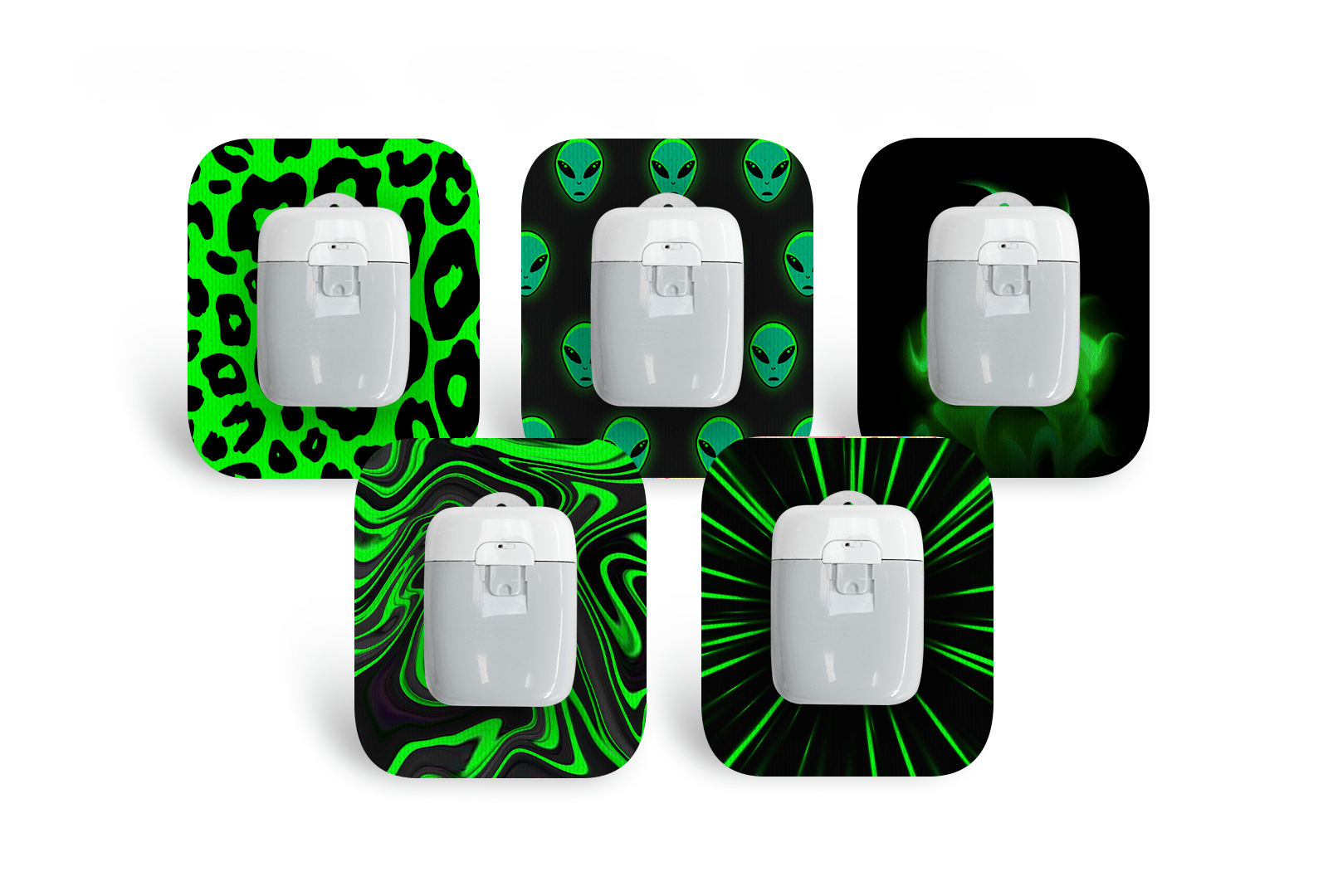 Neon Nightscape Patch Pack for Medtrum Pump - 5 - Pack diabetes supplies and insulin pumps