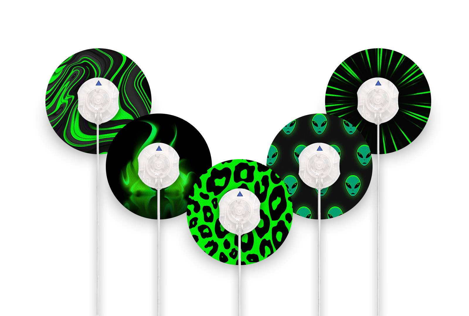 Neon Nightscape Patch Pack for Quick Save - 5 - Pack diabetes supplies and insulin pumps