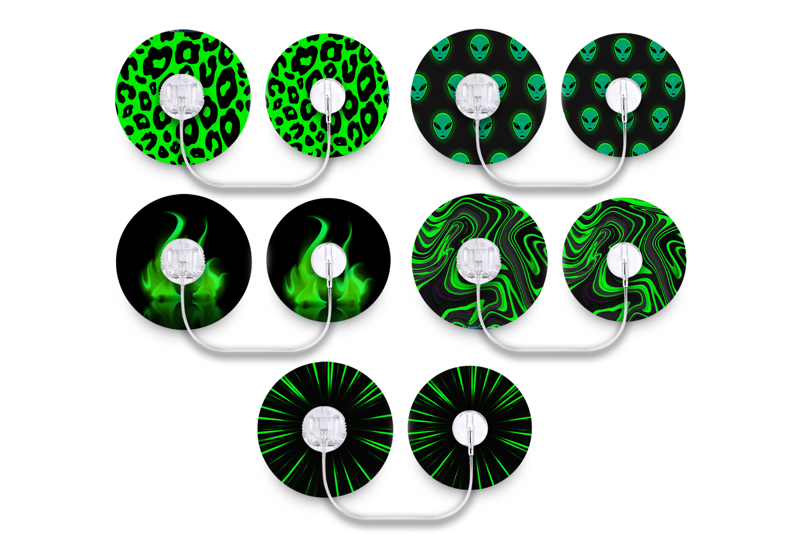 Neon Nightscape Patch Pack for Tru - Steel - 5 - Pack diabetes supplies and insulin pumps